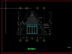 Bản vẽ cad homestay diện tích 7.9x13m