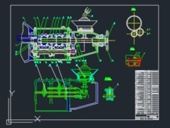 Bản vẽ CAD hộp số cơ khí 4 cấp