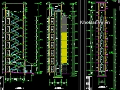 Bản vẽ cad kiến trúc thiết kế cầu thang và nhà vệ sinh trung tâm thương mại