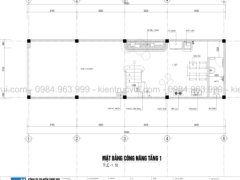 Bản vẽ CAD Nhà phố 3 tầng 1 mặt tiền 5x12m