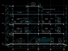 Bản vẽ CAD nhà phố 4 tầng 3.5x18m ( Kiến trúc, kết cấu, điện nước)