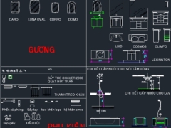 Bản vẽ CAD nội thất nhà vệ sinh ( wc ) chi tiết