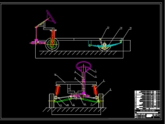 Bản vẽ cad Thiết kế mô hình hệ thống treo và hệ thống lái trên ô tô