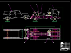Bản vẽ cad thiết kế xe cứu hộ giao thông