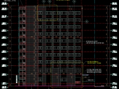 Bản vẽ cad toà nhà 12 tầng, 2 tầng hầm, hồ sơ đầy đủ KT+KC+MEP+Dự toán