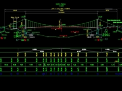 Bản vẽ cad trọn bộ full hồ sơ thiết kế cầu treo