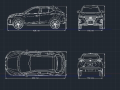  bản vẽ cad tuyến hình nissan kicks
