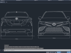 Bản vẽ CAD Tuyến hình Toyota Camry 2020-2023