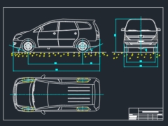 Bản vẽ CAD tuyến hình Toyota Innova 2015-2018