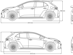  bản vẽ cad tuyến hình xe ô tô toyota corolla gr