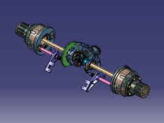 Bản vẽ Catia Cầu chủ động trên ô tô