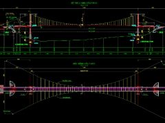 Bản vẽ Cầu treo dài L=152m, đầy đủ file THIẾT KẾ, KIỂM TOÁN, BIỆN PHÁP THI CÔNG, DỰ TOÁN, THUYẾT MINH