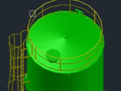 Bản vẽ chi tiết 2D và 3D Diesel Oil Tank