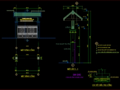 Bản vẽ chi tiết chi tiết các loại cổng cơ quan