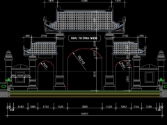  Bản vẽ chi tiết thi công xây dựng Chùa 10.9x21.1m - Khu tưởng niệm Mũi trèo - Quảng trị - 5800 m2