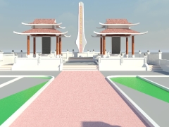 Bản vẽ chi tiết xây dựng đài tưởng niệm liệt sỹ full KT, KC, Điện