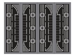 Bản vẽ cửa 4 cánh cnc, nhà phố hiện đại, cửa 4 cánh