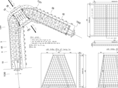 Bản vẽ đầy đủ các hạng mục thiết kế tràn liên hợp cống bản khẩu độ 5x2x2m rất chi tiết