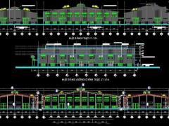 Bản vẽ đầy đủ kiến trúc kết cấu và dự toán thiết kế nhà xưởng 60x78m cùng 36x78m 