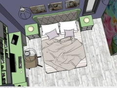 Bản vẽ dựng model nội thất phòng ngủ đẹp nhất