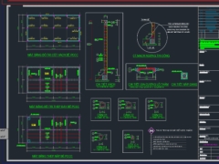Bản vẽ File cad triển khai chi tiết bể nước ngầm PCCC 300m3 kích thước 7x14m