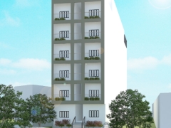 Bản vẽ full nhà trọ 9.6x44m - 1 hầm + 7 tầng lầu + sân thượng+ mái có thang máy