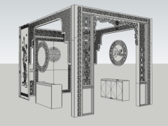 Bản vẽ full phòng thờ khắc cắt CNC