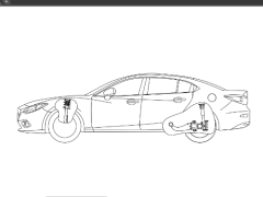 Bản vẽ Hệ thống treo trên xe Mazda