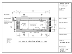 Bản vẽ hồ bơi 5x15m CN lọc cát.View tràn đẹp