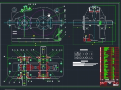 Bản vẽ Hộp giảm tốc bánh răng nghiêng