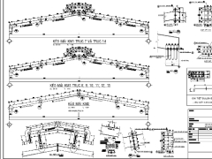 Bản vẽ kèo thép nhà xưởng 54x26m