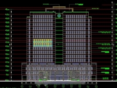 Bản vẽ kết cấu kiến trúc thiết kế trụ sở làm việc công an 70000m2