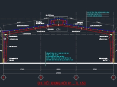 Bản vẽ kết cấu nhà xưởng 25x75m