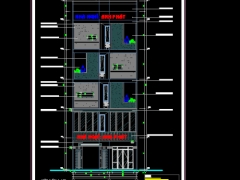 Bản vẽ khách sạn 5 tầng 8.4x17.8m full hồ sơ KT,KC,ĐN, dự toán, xin phép, thuyết minh