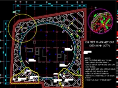 Bản vẽ khoan cắt bê tông sàn biện pháp tầng hầm 5 tầng