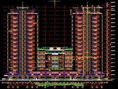 Bản vẽ kiến trúc chung cư cao cấp 17 tầng