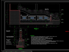 Bản vẽ kiến trúc đền liệt sỹ