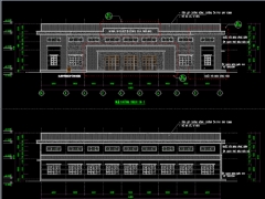 Bản vẽ kiến trúc, kết cấu nhà đa năng kích thước: 19x35.9m