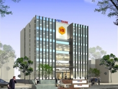 Bản vẽ kiến trúc kết cấu trụ sở làm việc ngân hàng 6 tầng có báo cáo