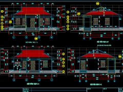 Bản vẽ kiến trúc Nhà làm việc 1 tầng 10.8x9.9m