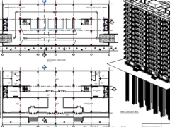 Bản vẽ kiến trúc revit trung cư 15 tầng kích thước 19x48m