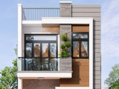 Bản vẽ kiến trúc + thiết kế nhà 2 tầng