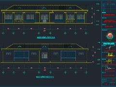 Bản vẽ kiến trúc thiết kế trường mầm non KT 11.4x27.9m