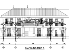 Bản Vẽ KT KC nhà quản trang (Cổng + tường rào)