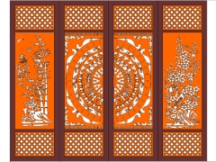 Bản vẽ Kỹ Thuật cổng 4 cánh họa tiết Trống Đồng + trúc Mai, cực kì đẹp và lạ mắt