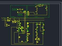 Bản vẽ mạch nhị thứ điều khiển máy cắt 10,5kv