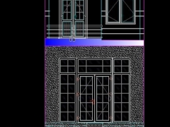 Bản vẽ mẫu kiến trúc mẫu nhà phố 2 tầng
