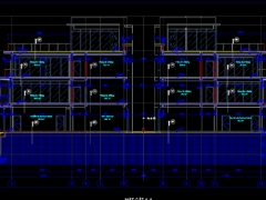 Bản vẽ mẫu quán ẩm thực 20x45m chi tiết, full