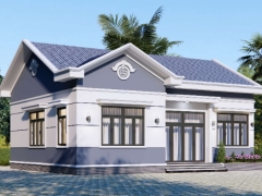 Bản vẽ nhà biệt thự 1 tầng 12x10m
