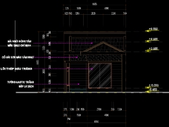 Bản vẽ nhà cấp 4 diện tích 6.2x23.7m (full kiến trúc)
